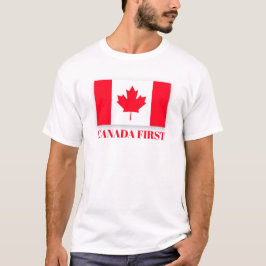 Camiseta Canadian flag. CANADA FIRST. Conservative Canada.