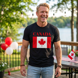Camiseta Canadian flag. CANADA. T-Shirt