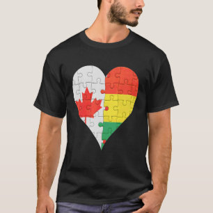 Camiseta Canadian Flag Heart