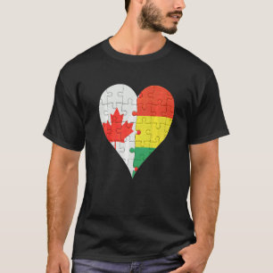 Camiseta Canadian Flag Heart