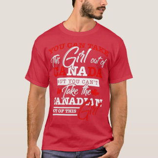 Camiseta Canadian Girl Women Gifts Maple Leaf Canada