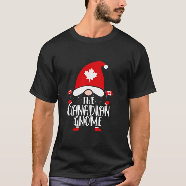 Camiseta Canadian Gnome Family Matching Group Christmas Out (Frente)