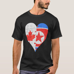 Camiseta Canadian North Corp Flag Heart