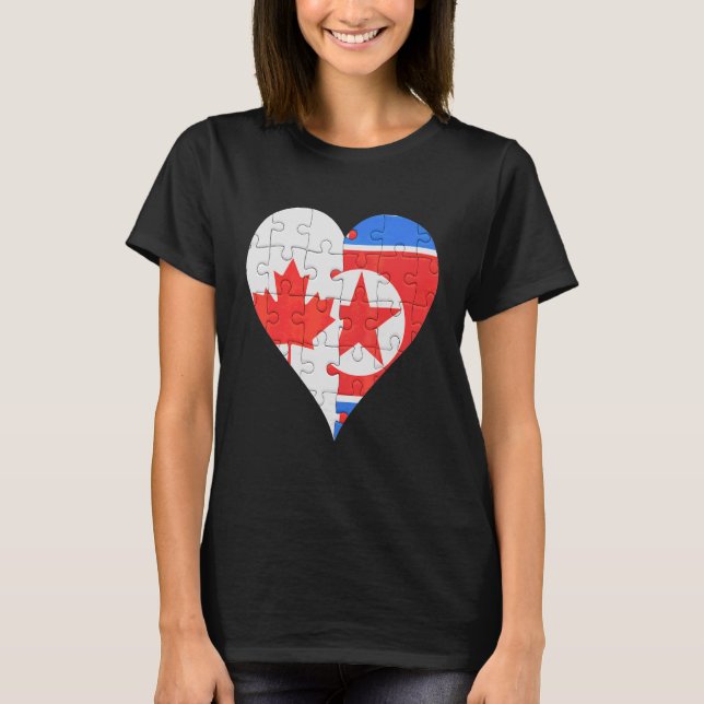 Camiseta Canadian North Corp Flag Heart (Frente)