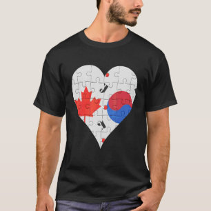 Camiseta Canadian South Corp Flag Heart