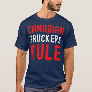 Camiseta Canadian Truckers Rule Support Truck Drivers Vinta