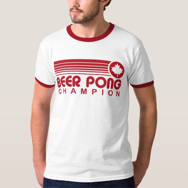 Camiseta Canadiano Beer Pong (Frente)