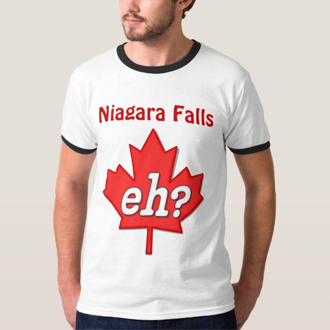 Camiseta Canadiano Eh? - Niagara Falls (Frente)