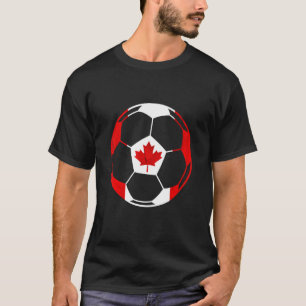 Camiseta Canadiano Flag Maple Folha Canadá Soccer Team Cana
