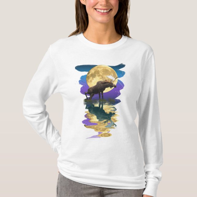 Camiseta Canadiano Moose & Moon Willife (Frente)