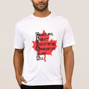 Camiseta Canadianos não estão negociando anexação