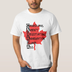 Camiseta Canadianos não estão negociando anexação