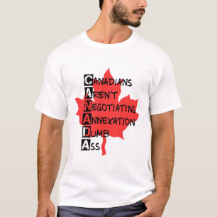 Camiseta Canadianos não estão negociando anexação