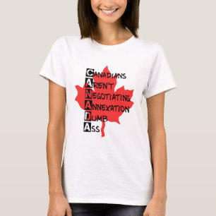 Camiseta Canadianos não estão negociando anexação