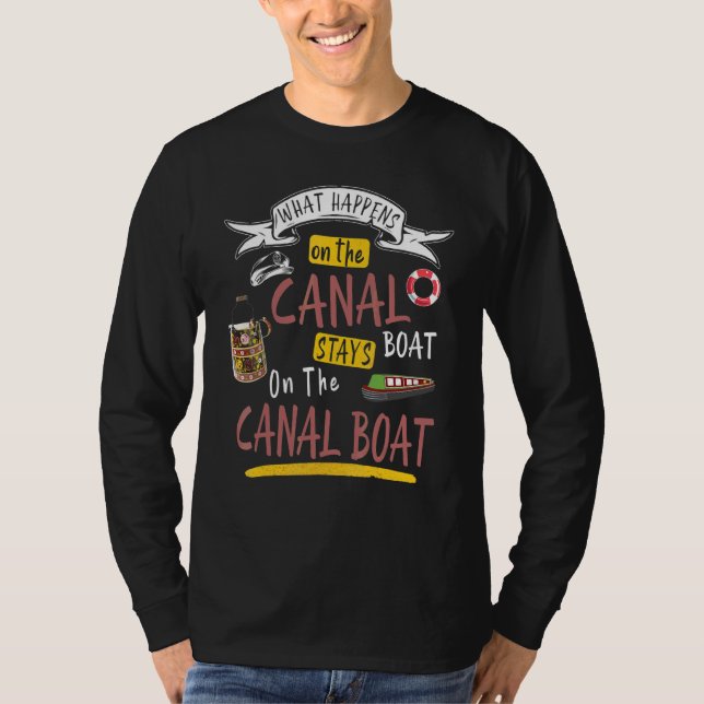 Camiseta Canal Boat & Narrowboat para proprietários de barc (Frente)