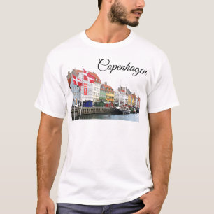 Camiseta Canal de Nyhavn em Copenhaga, Danmark