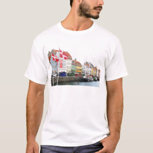 Camiseta Canal de Nyhavn em Copenhaga, Danmark