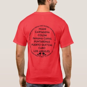 Camiseta Canal de Panamá Primeira Vez Costas Negras