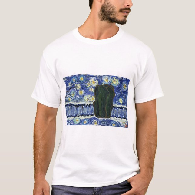 Camiseta Canal do íon na noite (Frente)