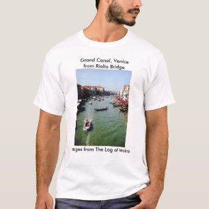 Camiseta Canal grande, Veneza da ponte de Rialto