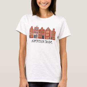 Camiseta Canal House Row Amsterdam Viagem Holandês