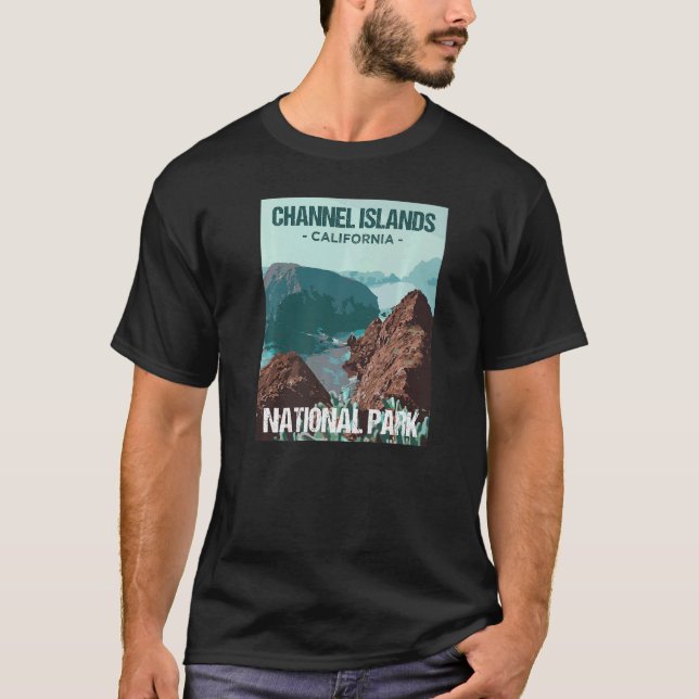 Camiseta Canal Islands National Park Poster da Califórnia (Frente)