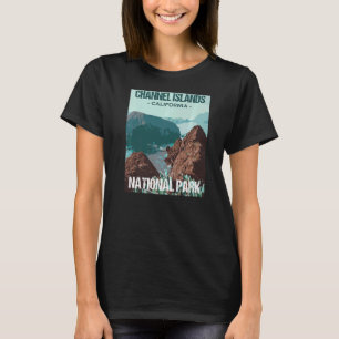 Camiseta Canal Islands National Park Poster da Califórnia