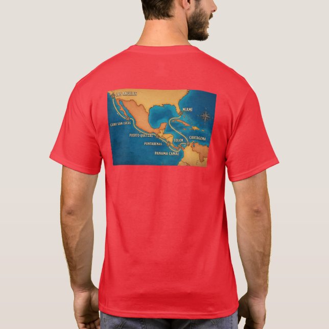 Camiseta Canal Route Map (Verso)
