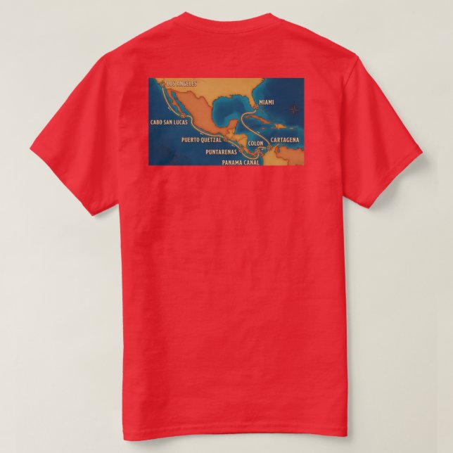Camiseta Canal Route Map (Verso do Design)