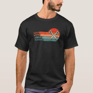 Camiseta Canalização de Mens Dizendo Pipefitter & Plumber