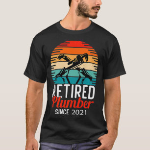 Camiseta Canalizador Aposentado Desde 2021 Premium Retro Vi