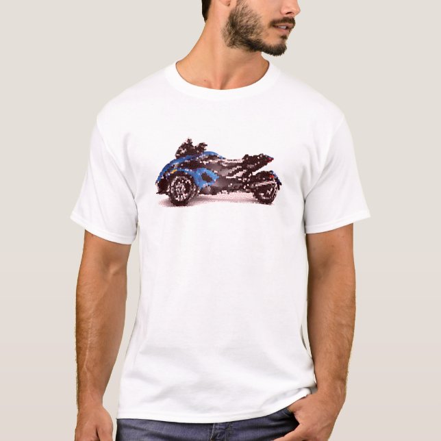 Camiseta CanAm Spyder RS 2010 rachado (Frente)
