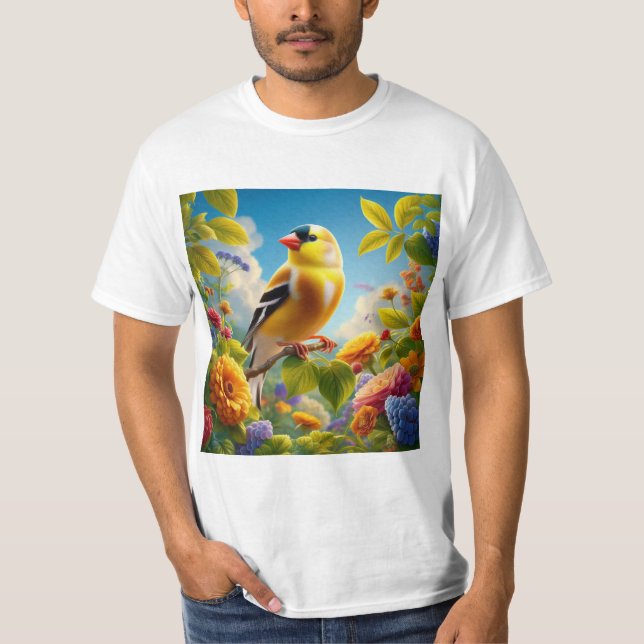 Camiseta Canario Brillante en su Entorno Natural (Frente)