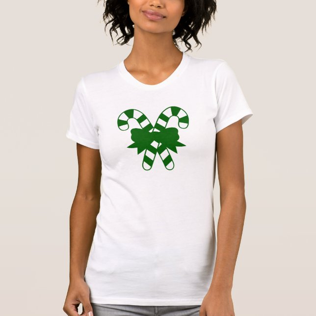 Camiseta Canas de doces verdes com Arco (Frente)