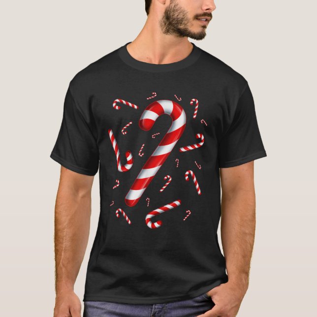 Camiseta Canas de Voo de Natal Vermelho e W (Frente)