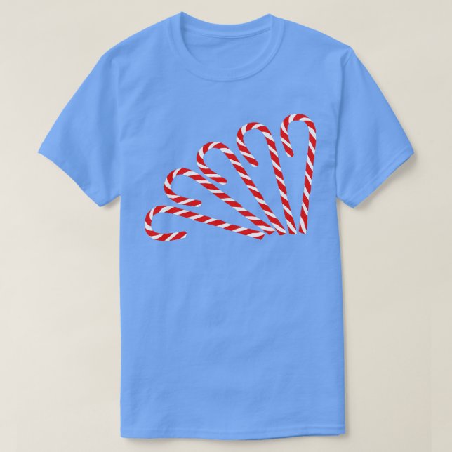 Camiseta Canas Doces de Natal Deixadas (Frente do Design)