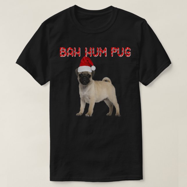 Camiseta Canas Santa Hat Bah Hum Pu (Frente do Design)