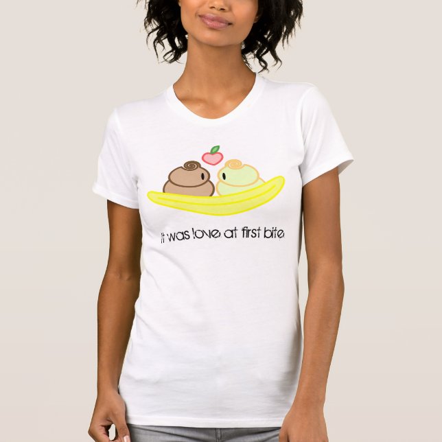 Camiseta Canção de amor da separação de banana (Frente)