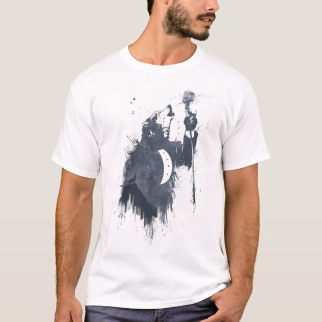 Camiseta Canção do lobo (azul) (Frente)