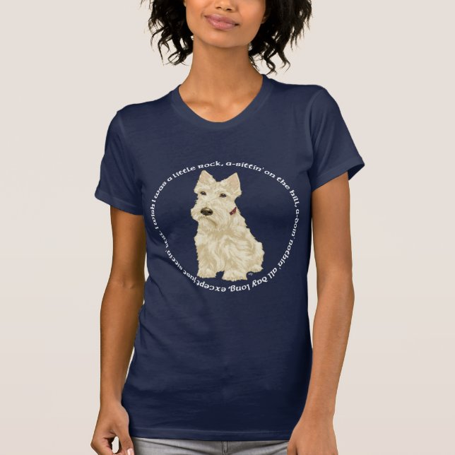 Camiseta Canção do Terrier Escocês (Frente)