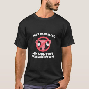 Camiseta Cancelada Minha Sub-histerectomia Mensal Em Breve