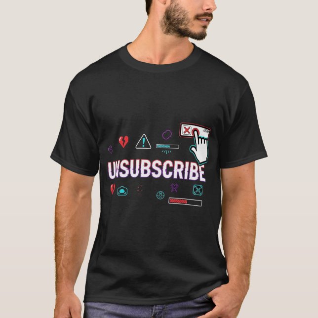 Camiseta Cancelar assinatura - T-Shirt Engraçado com Memóri (Frente)