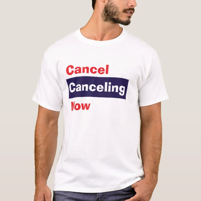 Camiseta Cancelar Cancelamento Agora (Frente)