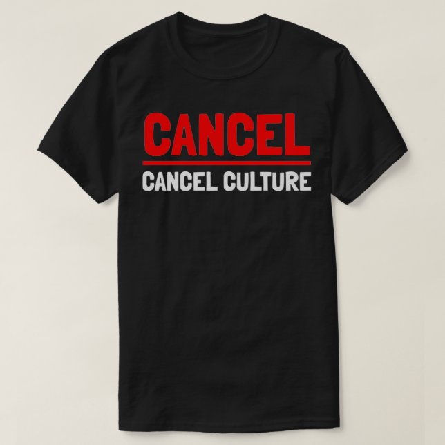 Camiseta Cancelar Cancelar Prêmio de Cultura (Frente do Design)