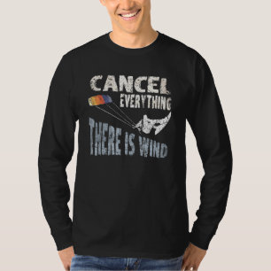 Camiseta Cancelar Tudo O Que Há É Surf Vento Quitação Ki