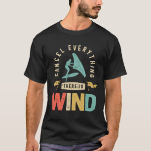Camiseta Cancelar tudo que há vento - Wing Foil
