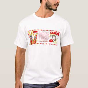 Camiseta Cancer 1987 do nascer do coelho do fogo do zodíac