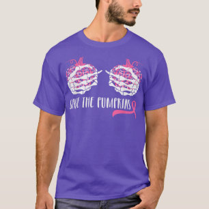 Camiseta Cancer 2543 da Mão-de-Mama de Skeleton