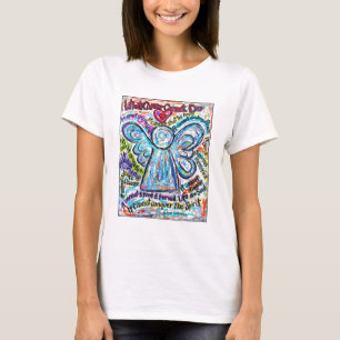 Camiseta Cancer Angel Colorida