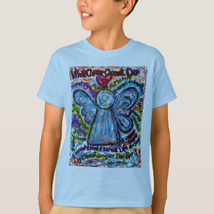 Camiseta Cancer Angel Colorida (Imagens Duplas)